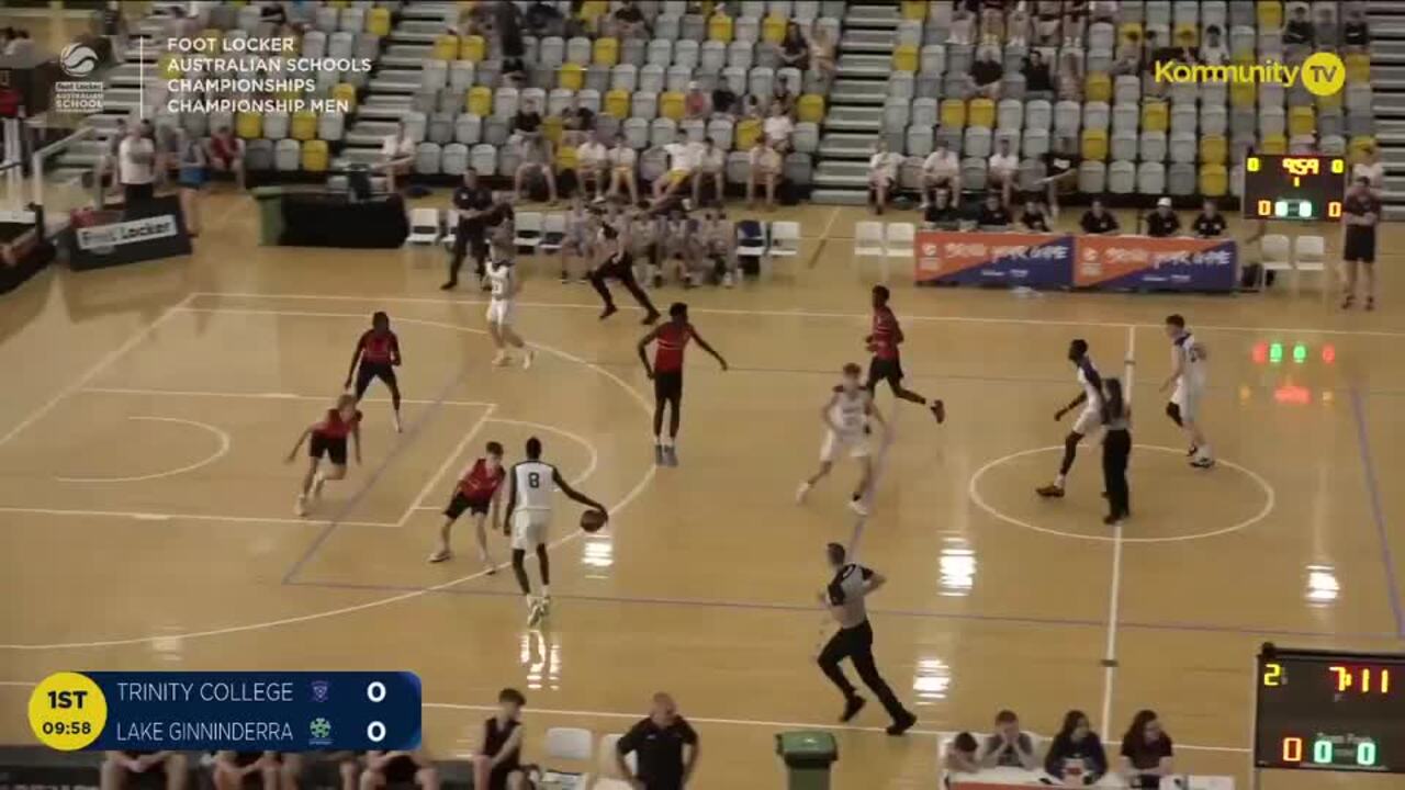 Replay: Trinity College v Lake Ginninderra College (Champ Men SF) - 2024 Basketball Australia Schools Championships Day 4