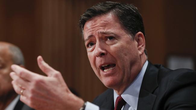 FBI Director James Comey. Picture: AP