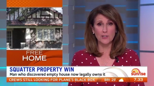 A Sydney man who discovered an empty $1.8m house now legally owns it (Sunrise)