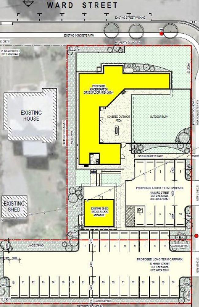 Layout site plan of the proposed childcare centre at The Range.