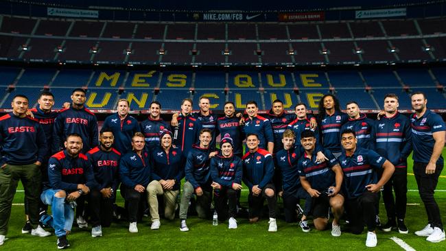 The Roosters’ visit to Barcelona FC was a game-changer. Picture: Roosters Digital