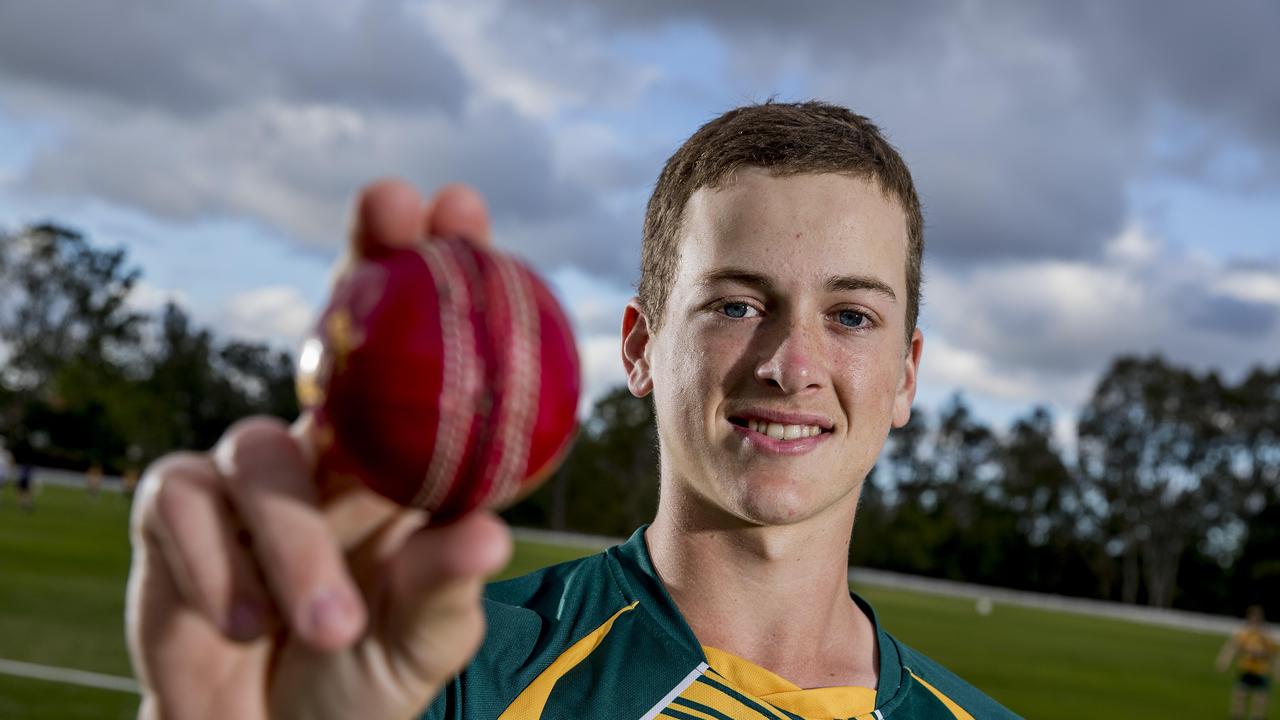 Three brothers from Helensvale Pacific Pines Cricket Club Harry Lickiss, 18. Picture: Jerad Williams