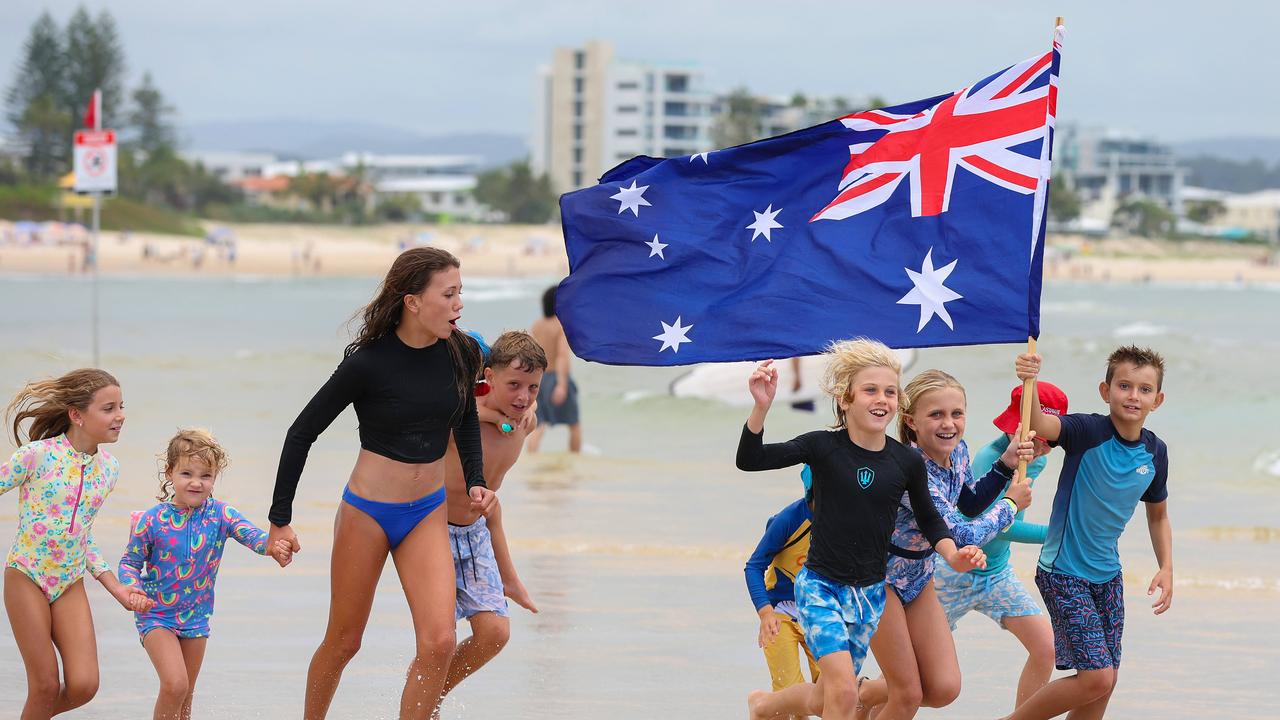 Australia Day fun at Currumbin Alley. Pic: Adam Head