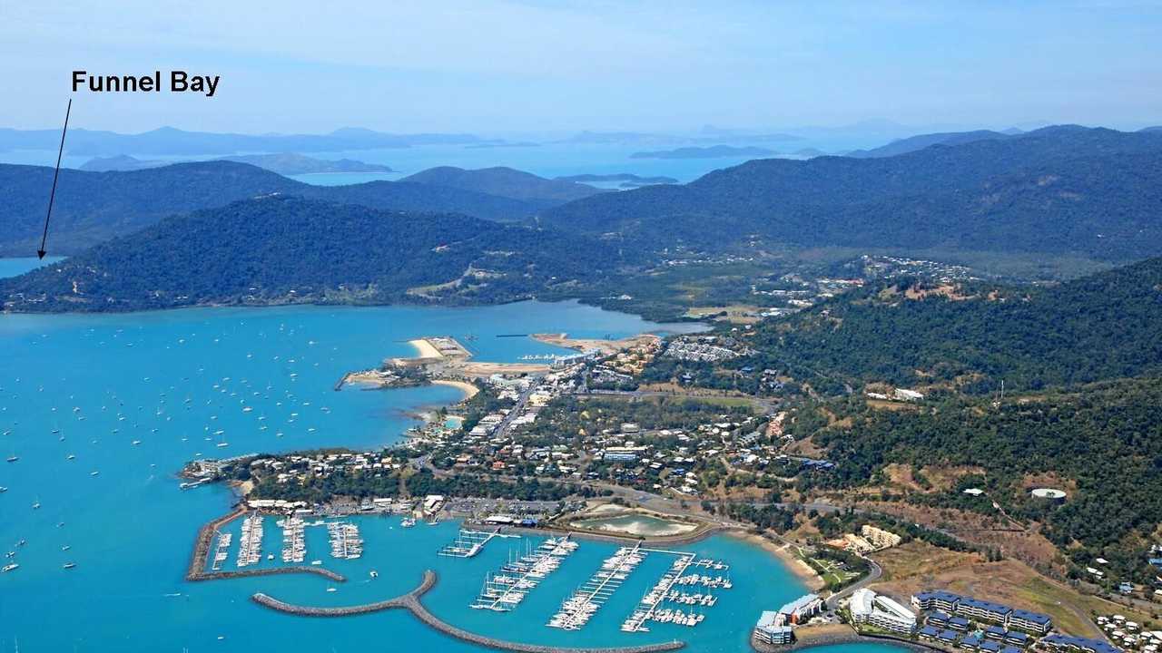 The location of Funnel Bay, near Airlie Beach. Picture: Contributed