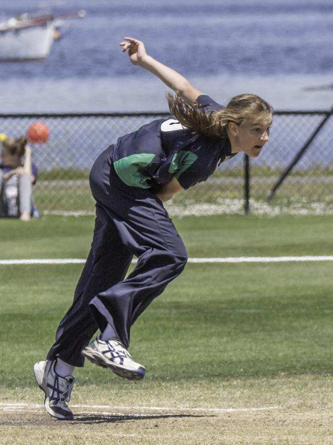 Sutherland bowls as a junior.