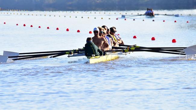 Rowing on Rockhampton's iconic Fitzroy River.