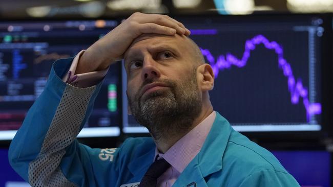 Trading on Wall Street was temporarily halted early on Monday as US stocks joined a global rout on crashing oil prices. Picture: AFP