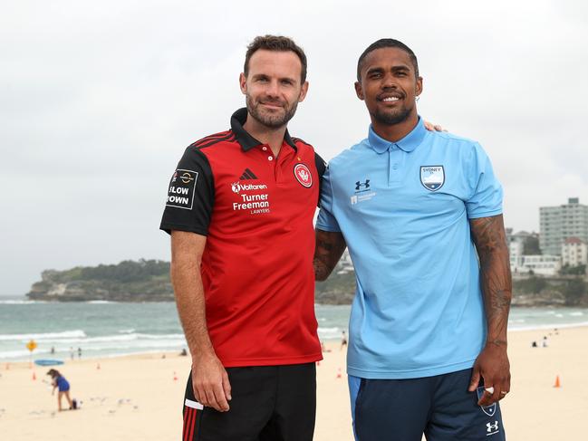 Wanderers marquee Juan Mata and Sydney FC counterpart Douglas Costa have helped lift the profile of the compeittion. Picture: Getty Images