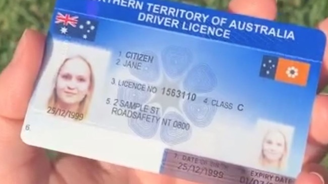 The new look NT driver's licence