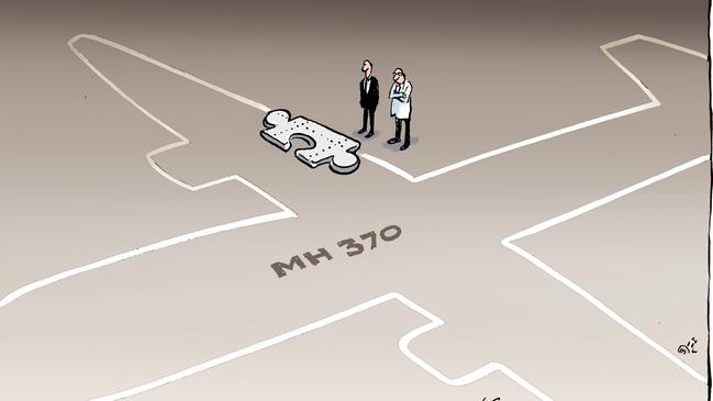 The loss of flight MH370.