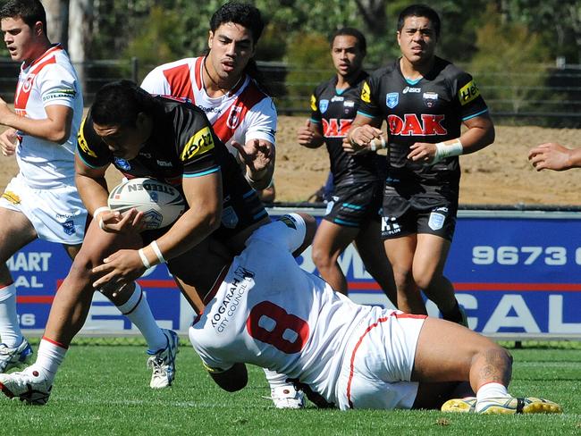 Moses Leota playing SG Ball in 2013. Picture: Matthew Sullivan