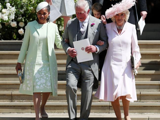 Ms Koenig believes Charles’s obvious attention to Meghan’s mum during the Royal wedding shows his softer side. Picture: Jane Barlow / AFP