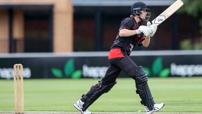 Premier: James Ryan of Essendon at bat. Picture: George Sal