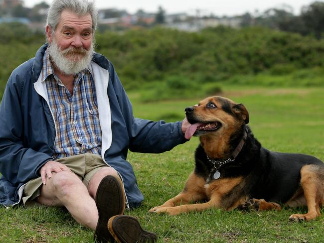 John Brown adopted his loyal dog Bella after she was surrendered following a divorce.