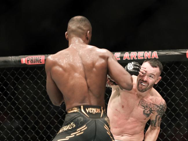 Leon Edwards dominates Colby Covington. Picture: Sean M. Haffey/Getty Images