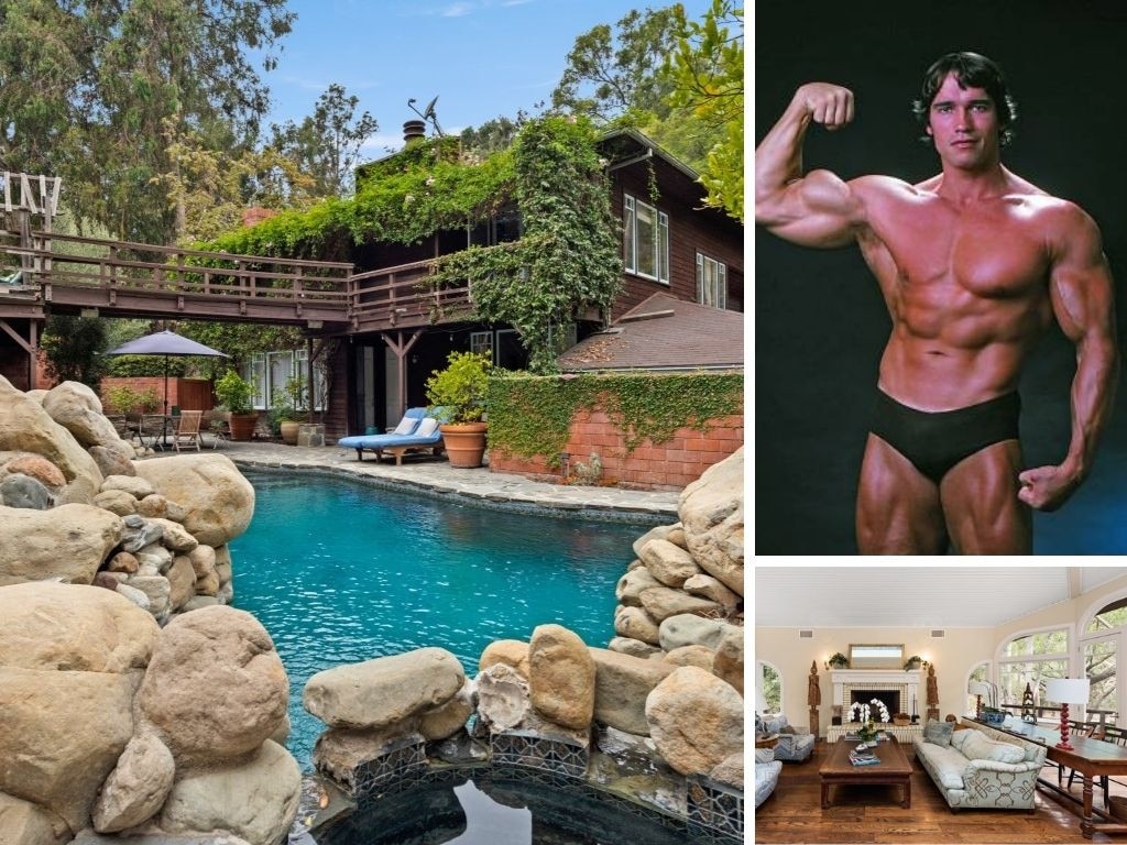 The long time home of Arnold Schwarzenegger is up for sale. Pictures: Marc Angeles/TopTenRealEstateDeals/Getty