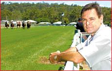 Brett Kitching in the familiar environment of Bundamba racetrack, where he will soon start work. Photo: Damian Dunlop