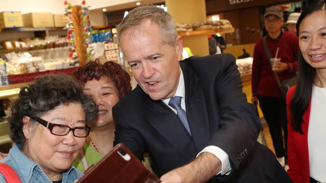 Opposition Leader Bill Shorten (centre) says Labor is ready for any election date. Picture: AAP