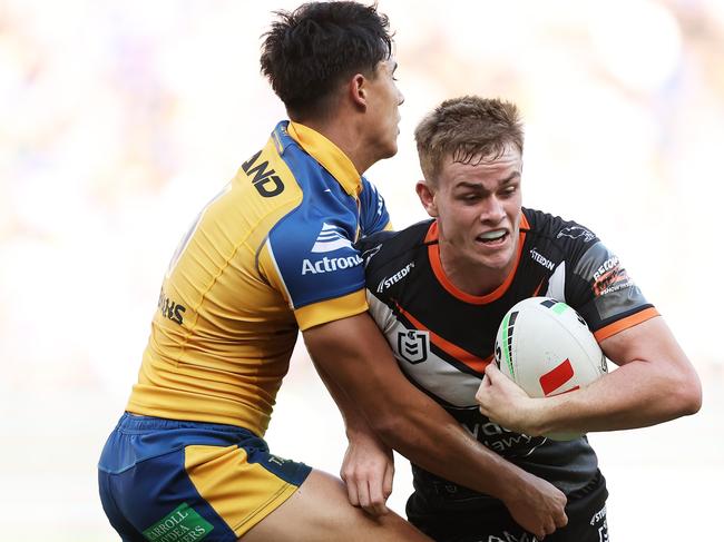 The Wests Tigers and Eels will battle to avoid the spoon. Picture: Matt King/Getty Images