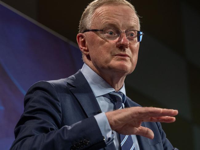 SYDNEY, AUSTRALIA - NewsWire Photos APRIL 05, 2023: RBA Governor Philip Lowe addressed the National Press Club at a special event at the Fullerton Hotel in Sydney. Picture: NCA NewsWire / Gary Ramage