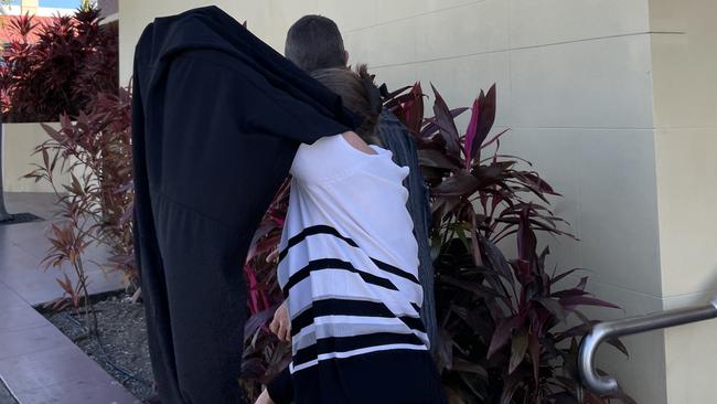 Cindy Lee and James Wallace Tree leave Mackay courthouse.