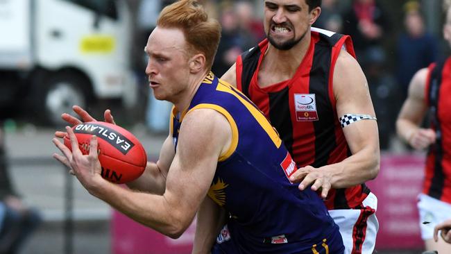 Matt Willcocks (left) returns after a year at Leongatha. Picture: AAP Image/James Ross