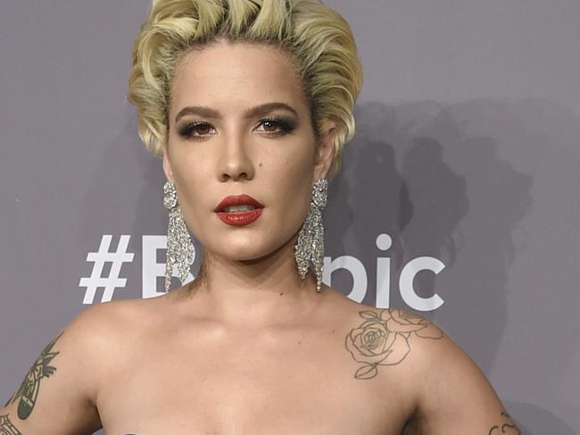 Halsey attends the Fashion Week amfAR Gala New York at Cipriani Wall Street on Wednesday, Feb. 7, 2018, in New York. (Photo by Evan Agostini/Invision/AP)