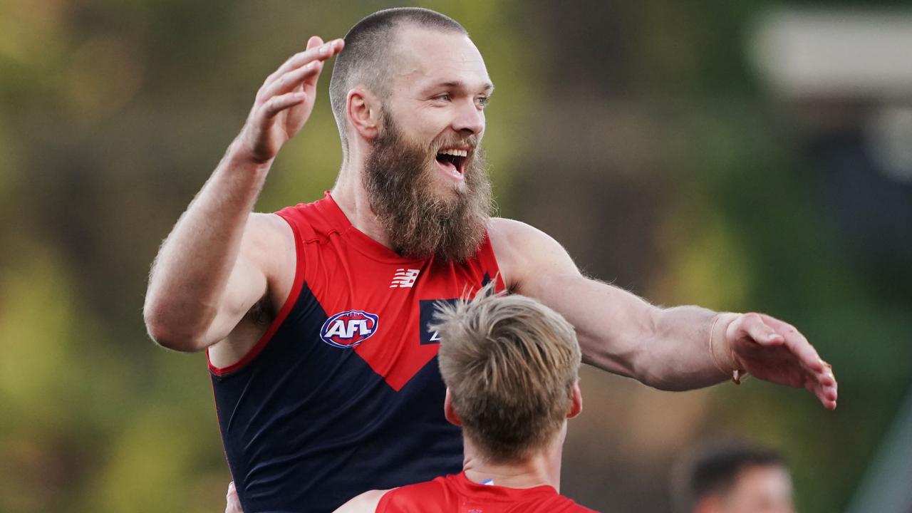 Max Gawn had to mute his team’s WhatsApp chat. Picture: AAP Images