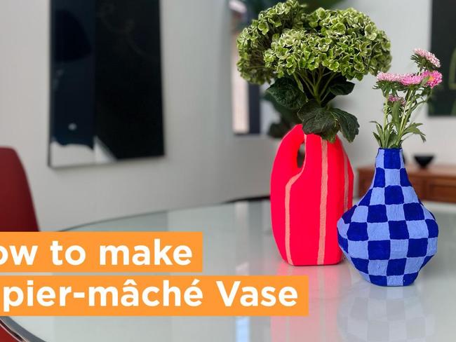 How to make a stunning papier-mâché vase at home