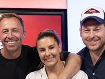 Clint  Stanaway, Lauren Phillips and Jase Hawkins. Nova 100's breakfast show in MelbournePicture: Supplied/Nova