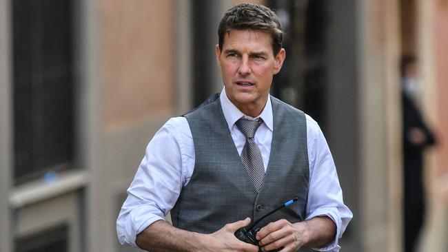 Cruise was recorded losing his temper on the set of Mission Impossible last year. Picture: AFP