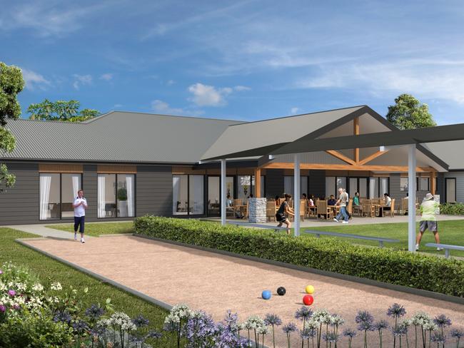 A concept drawing of the proposed Seabrook Lifestyle Estate club house