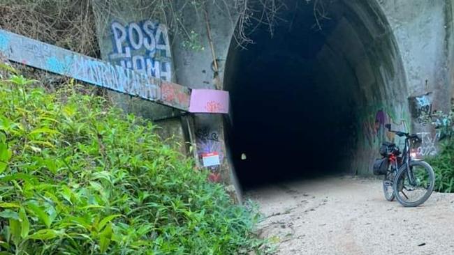 Damage to the Murwillumbah trail overnight. Picture: Facebook