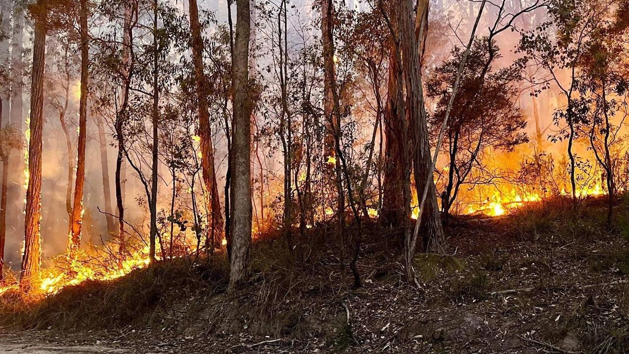 Another fire raged in nearby Briagolong. Picture: Supplied