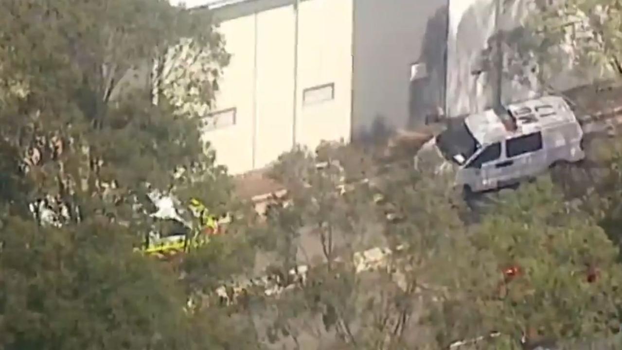 Four ambulances rushed to the scene. Picture: Channel 7