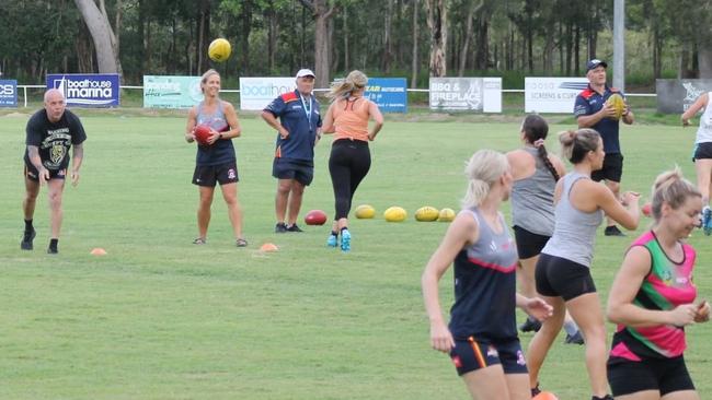 New Noosa Tigers women's team head coach Graham Burgen has hit the ground running.