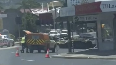 Scene of a crash on intersection of Park Avenue and Pacific Highway, Coffs Harbour where a man and a woman have now been charged. Picture: Jess Moore / Facebook