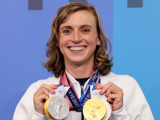 Katie Ledecky showed her true colours in Tokyo... and they were glorious. Picture: Getty Images