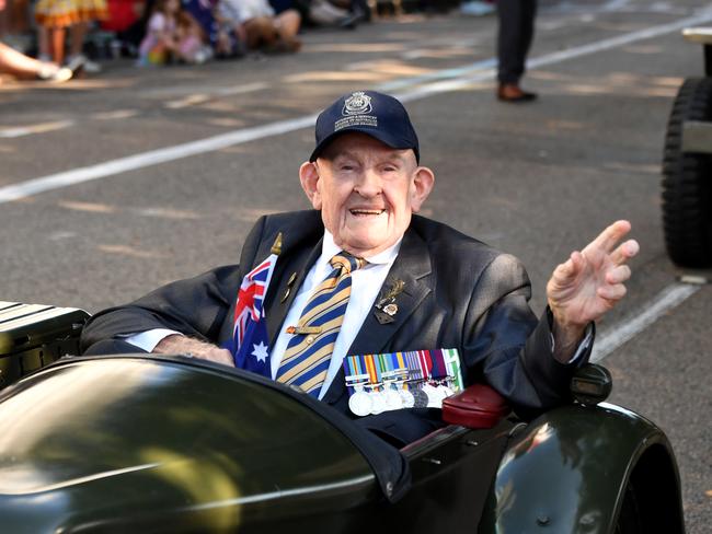 Anzac Day 2025. Strand parade in Townsville. Dutchy Heaslip. Picture: Evan Morgan