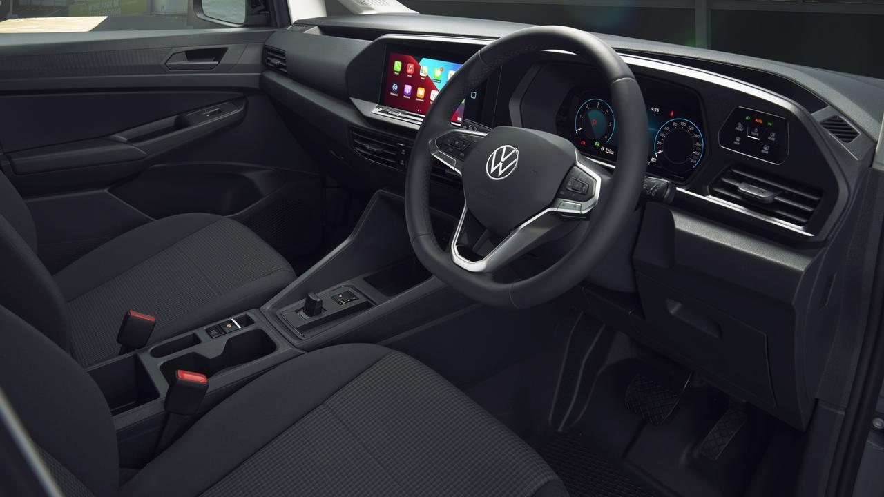 There is a mix of modern touches and hard-wearing features in the Volkswagen Caddy Maxi.