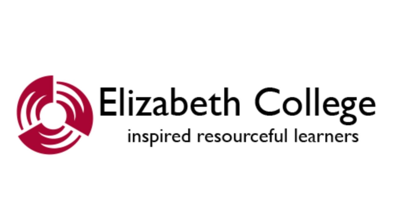 Elizabeth College logo. For star alumni series