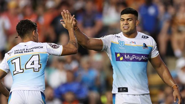 David Fifita has signed a new three year deal to remain at the Titans from 2024 and beyond. (Photo by Cameron Spencer/Getty Images)