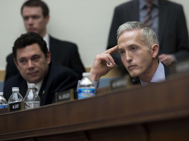 Republican Trey Gowdy listens to testimony from FBI Director James Comey. Photo: AFP