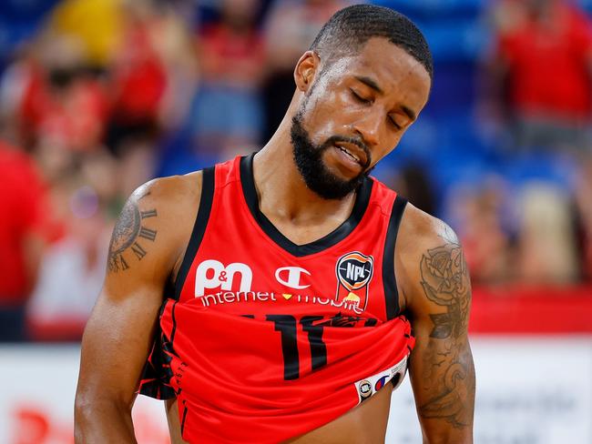 Cotton leaves the Wildcats frustrated. Picture: James Worsfold/Getty Images