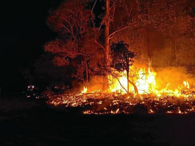 Firefighters have managed to contain a bushfire at Mount Belmore. Picture: Casino Rural Fire Brigade