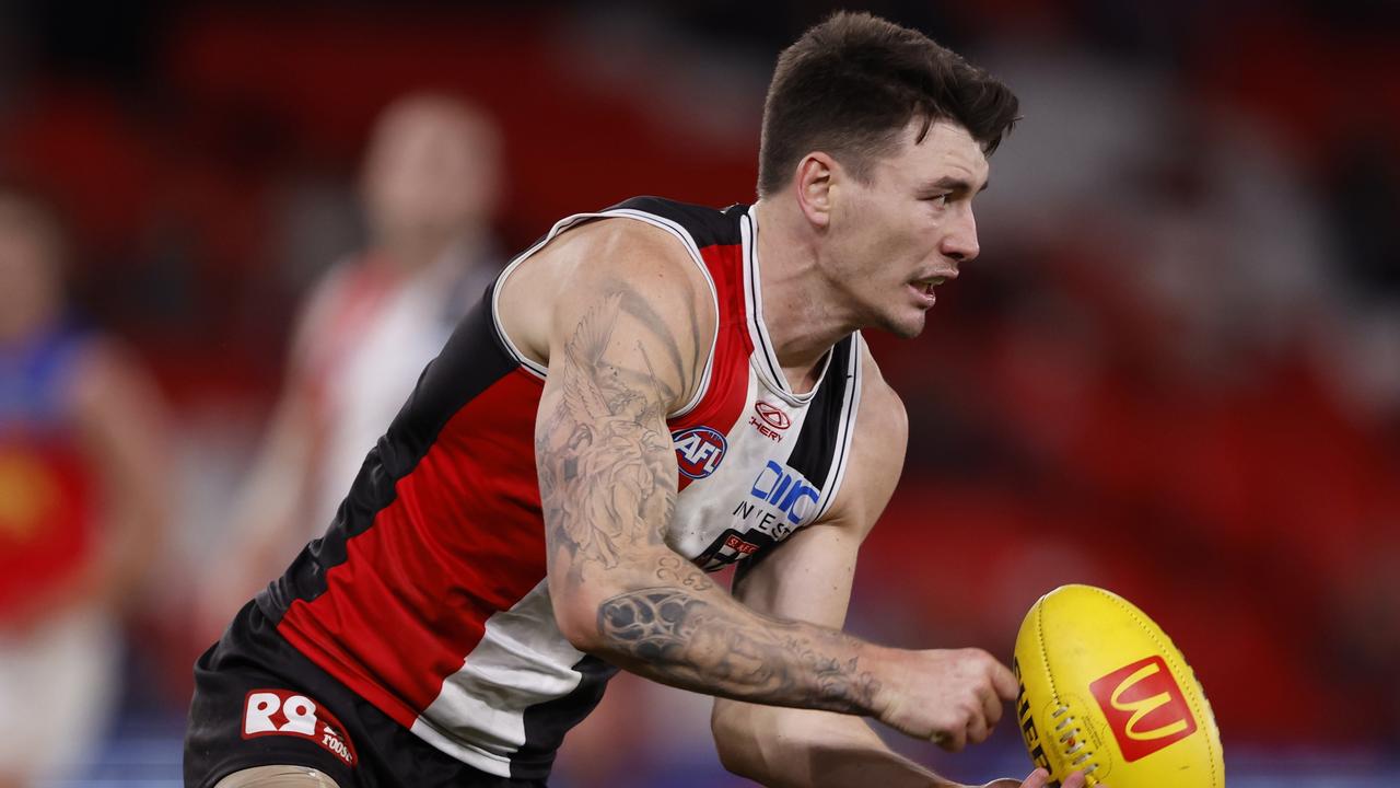 St Kilda defender Josh Battle looks set to depart the club at the season’s end. Picture: Darrian Traynor / Getty Images