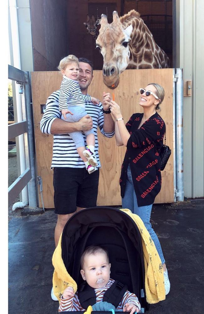 Phoebe and Sam Burgess with their children, June 11, 2019. Picture: @mrsphoebeburgess/Instagram Source: https://www.instagram.com/p/BykWHlYF-xB/