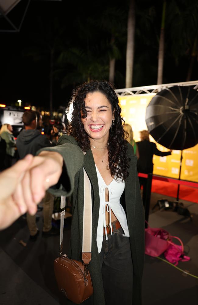 Michaela Dacosta at the JAFAICAN premiere with Peter Andre at Gold Coast Film Festival at HOTA. Picture, Portia Large.