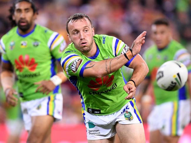 Josh Hodgson helped lead Canberra to a grand final apperance in 2019. Photo: Bradley Kanaris/Getty Images