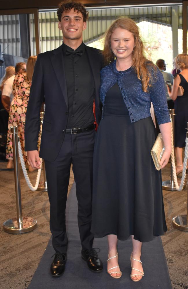 Xavier Gomes and Grace Barnett at the Sunshine Coast Grammar School formal 2023. Photo: Jorina Maureschat